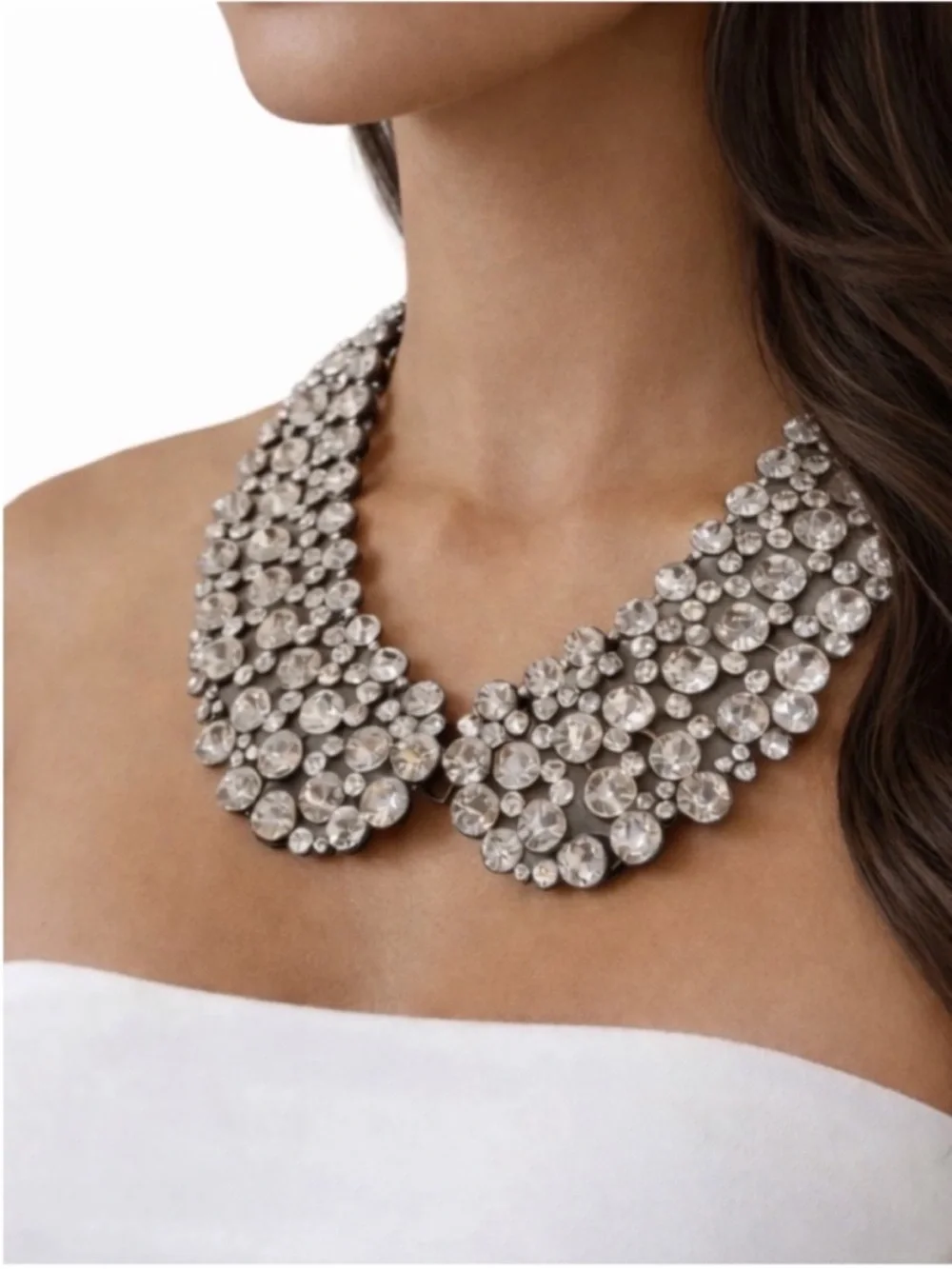 New! Crystal Collar Statement Necklace (1062) NWOT - Picture 1 of 3